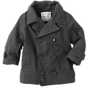 Childrens Place Boy's Gray Pea Coat
